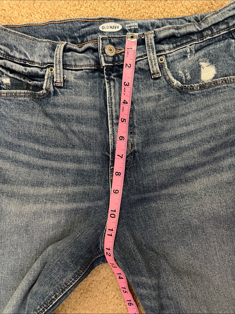 Old Navy Boyfriend high waist 8 - Picture 4 of 7